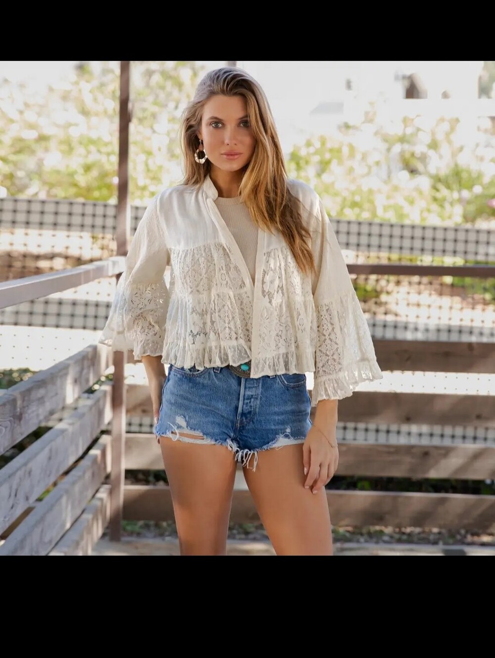 #1591 YT Bohemian Breeze Artisan Lace Shrug